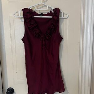 Elegant Burgundy Sleeveless polyester